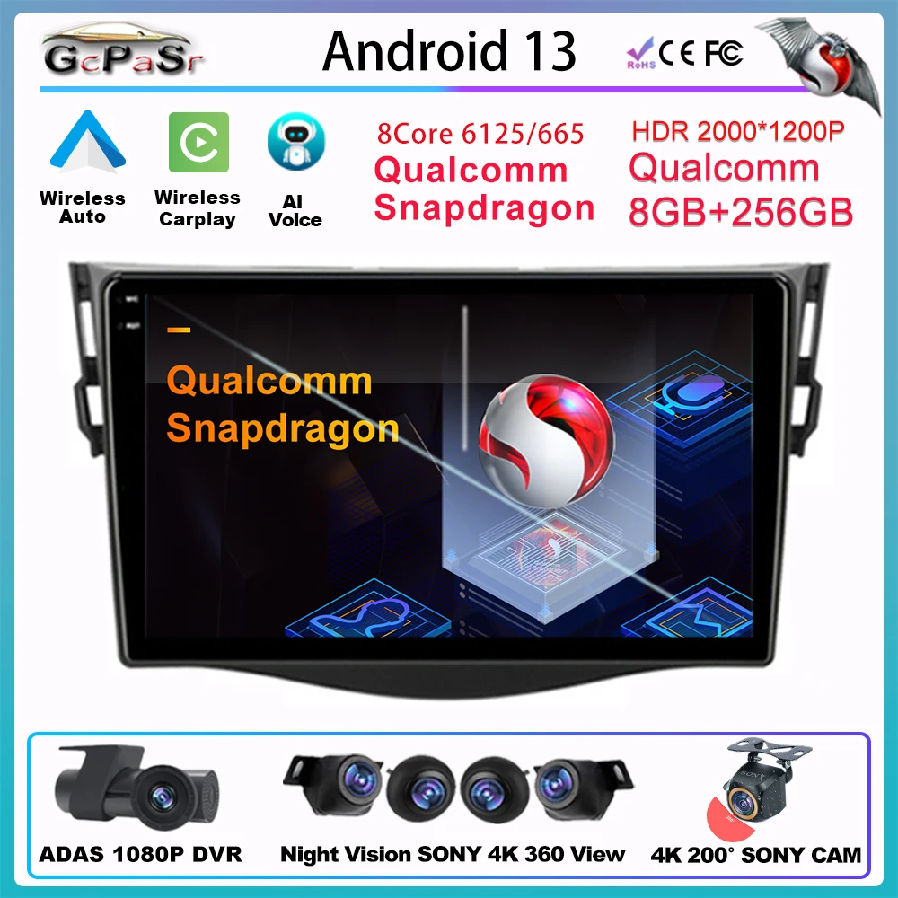 CARPLAY Radio Android For Toyota RAV4 Rav 4 2005-2013 Multimedia Auto Receiver Display Monitor All-in-One No 2 din Head Unit DVD
CARPLAY Radio Android For Toyota RAV4 Rav 4 2005-2013 Multimedia Auto Receiver Display Monitor All-in-One No 2 din Head Unit DVD