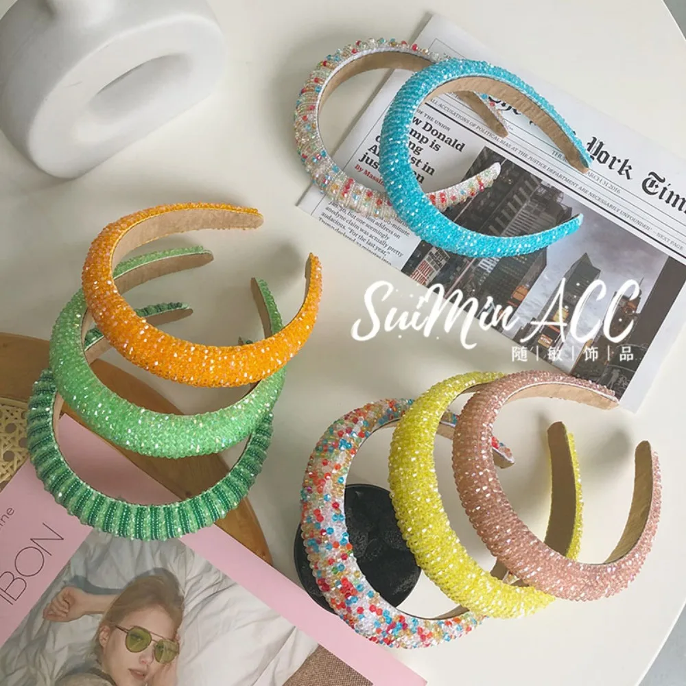 Women Bling Luxurious Spring Color Rhinestones Headbands Full Crystal Hairbands Crystal Headbands
Women Bling Luxurious Spring Color Rhinestones Headbands Full Crystal Hairbands Crystal Headbands