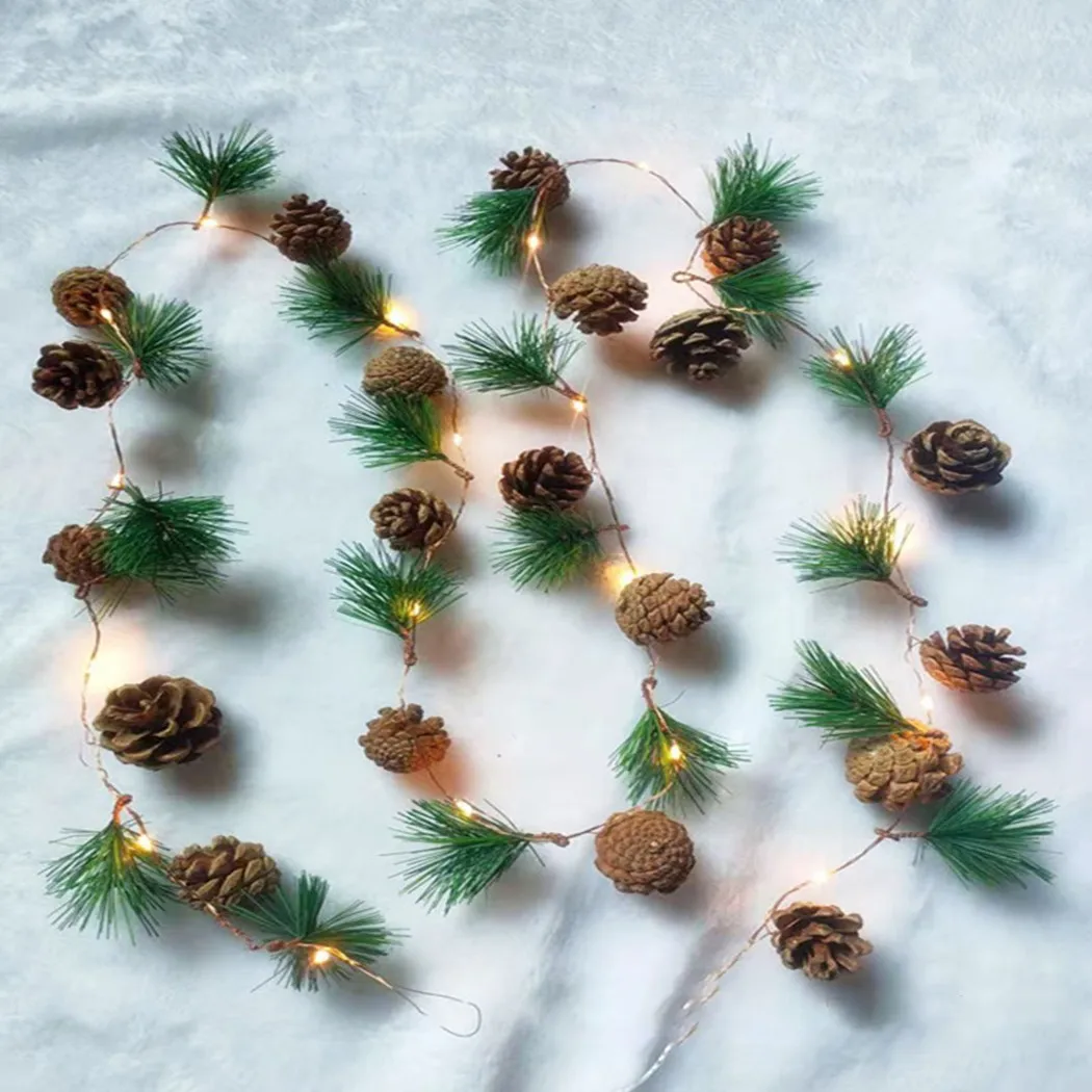 Decoration Pine Cones LED String Light Warm White 0.06W 2M 5V Always On+flashing Bed Room Brand New High Quality
Decoration Pine Cones LED String Light Warm White 0.06W 2M 5V Always On+flashing Bed Room Brand New High Quality