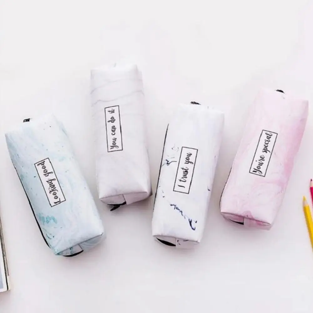 Simple PU Marble Texture Students Pen Bag Large Capacity Desk Sundries Stationery Storage Bag Writing Supplies
Simple PU Marble Texture Students Pen Bag Large Capacity Desk Sundries Stationery Storage Bag Writing Supplies