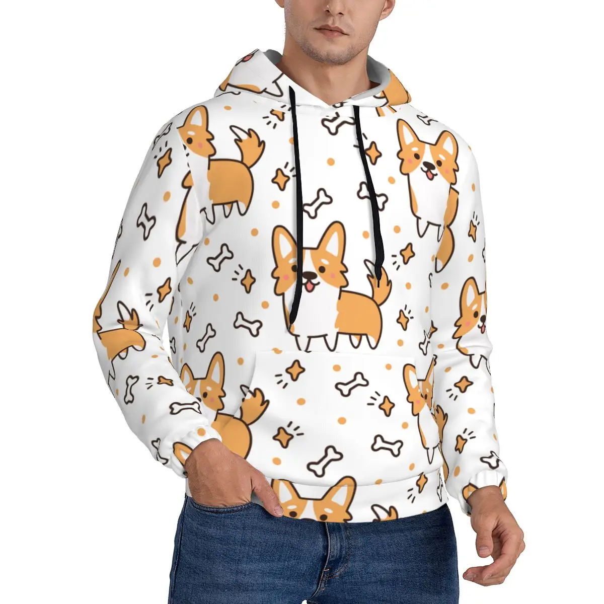 Sudaderas Trends Men Hoodie Casual Streetwear Hip Hop Sweatshirt Autumn Harajuku Cute Dog Breed Welsh Corgi With Stars Bones
Sudaderas Trends Men Hoodie Casual Streetwear Hip Hop Sweatshirt Autumn Harajuku Cute Dog Breed Welsh Corgi With Stars Bones