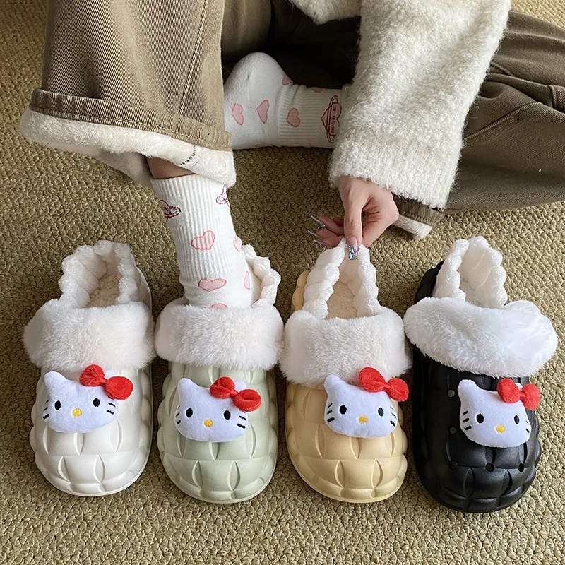 Kawaii Sanrio Anime Cotton Slipper Cute Hello Kittys Cartoon Detachable and Washable Plush Warm Comfortable Non-Slip Girls Gifts
Kawaii Sanrio Anime Cotton Slipper Cute Hello Kittys Cartoon Detachable and Washable Plush Warm Comfortable Non-Slip Girls Gifts