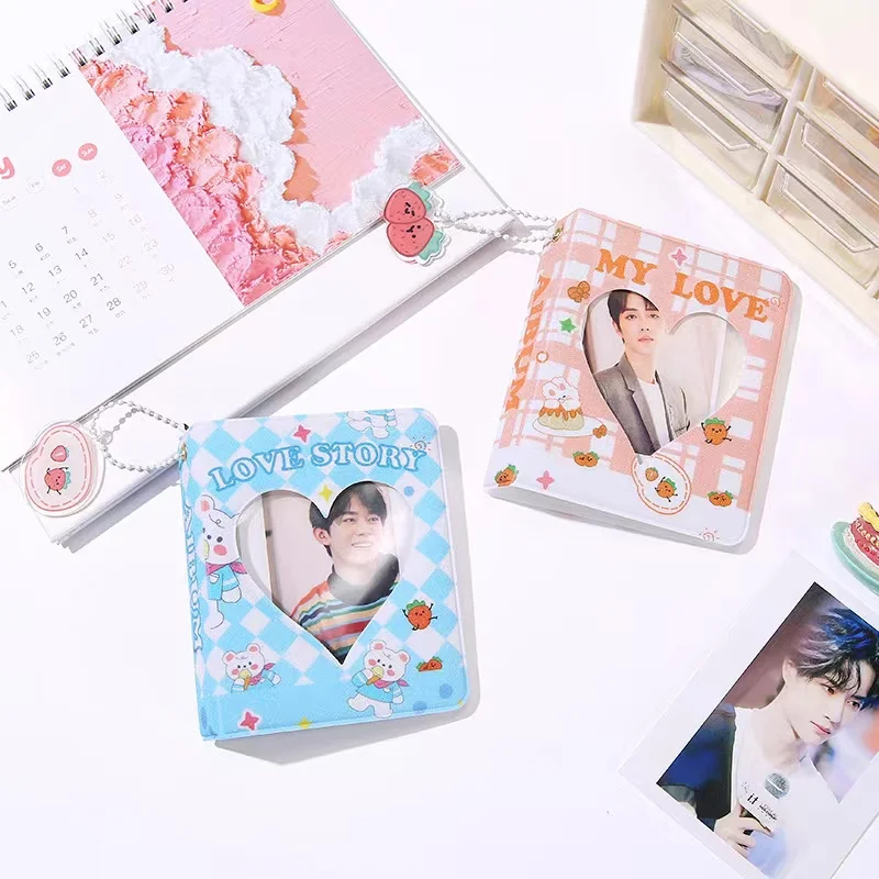 Kawaii 3 inch Portable Mini hollow Love Photocards Collect Book Kpop with pendant Photo Organizer Book photo album
Kawaii 3 inch Portable Mini hollow Love Photocards Collect Book Kpop with pendant Photo Organizer Book photo album