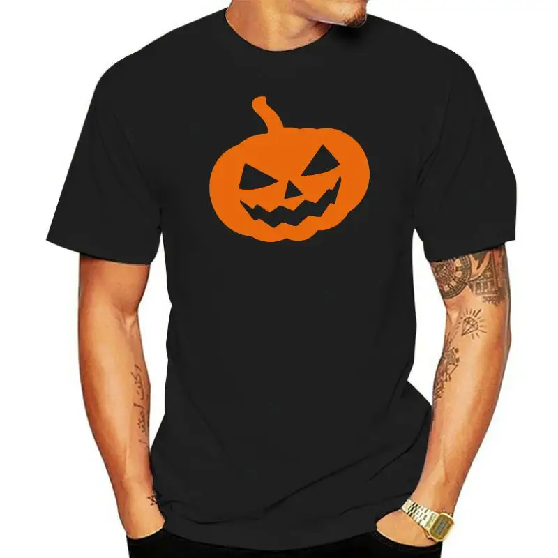 

Мужская футболка с тыквой #2, футболка для Хэллоуина, страшное лицо, скелет, легкая одежда, футболка