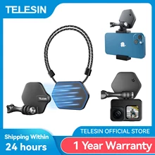 TELESIN Action Camera Magnetic Quick Release Bracket Gopro Accessories Chest Strap for GoPro Hero Insta 360 DJI Mobile Phone