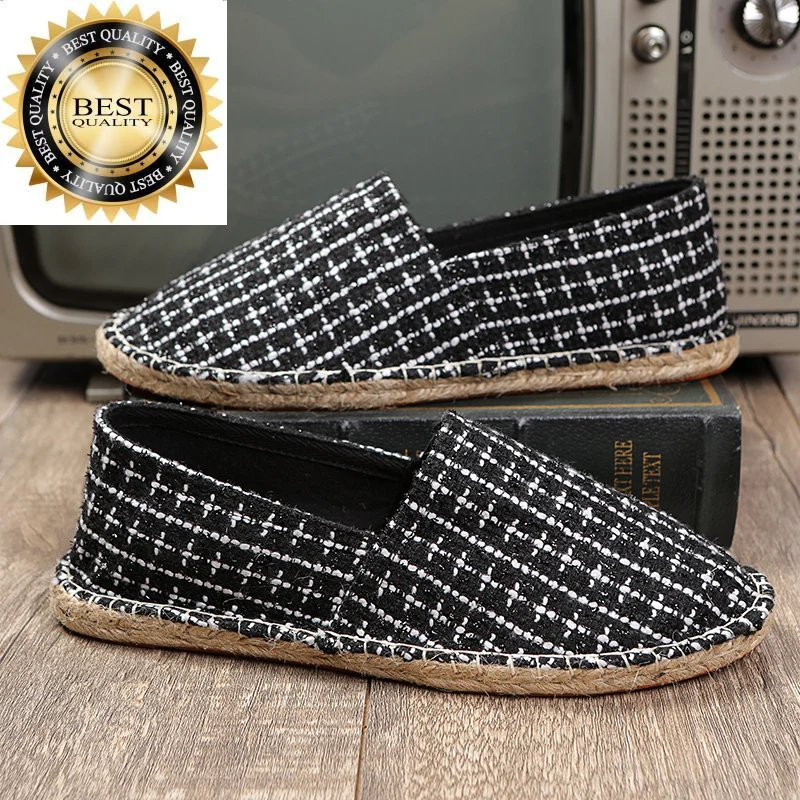 Shoes Handmade Fisherman's Classic Fashion Size 47 48 Slip-on Canvas Men Breathable Loafers Espadrilles zapatos hombre
Shoes Handmade Fisherman's Classic Fashion Size 47 48 Slip-on Canvas Men Breathable Loafers Espadrilles zapatos hombre