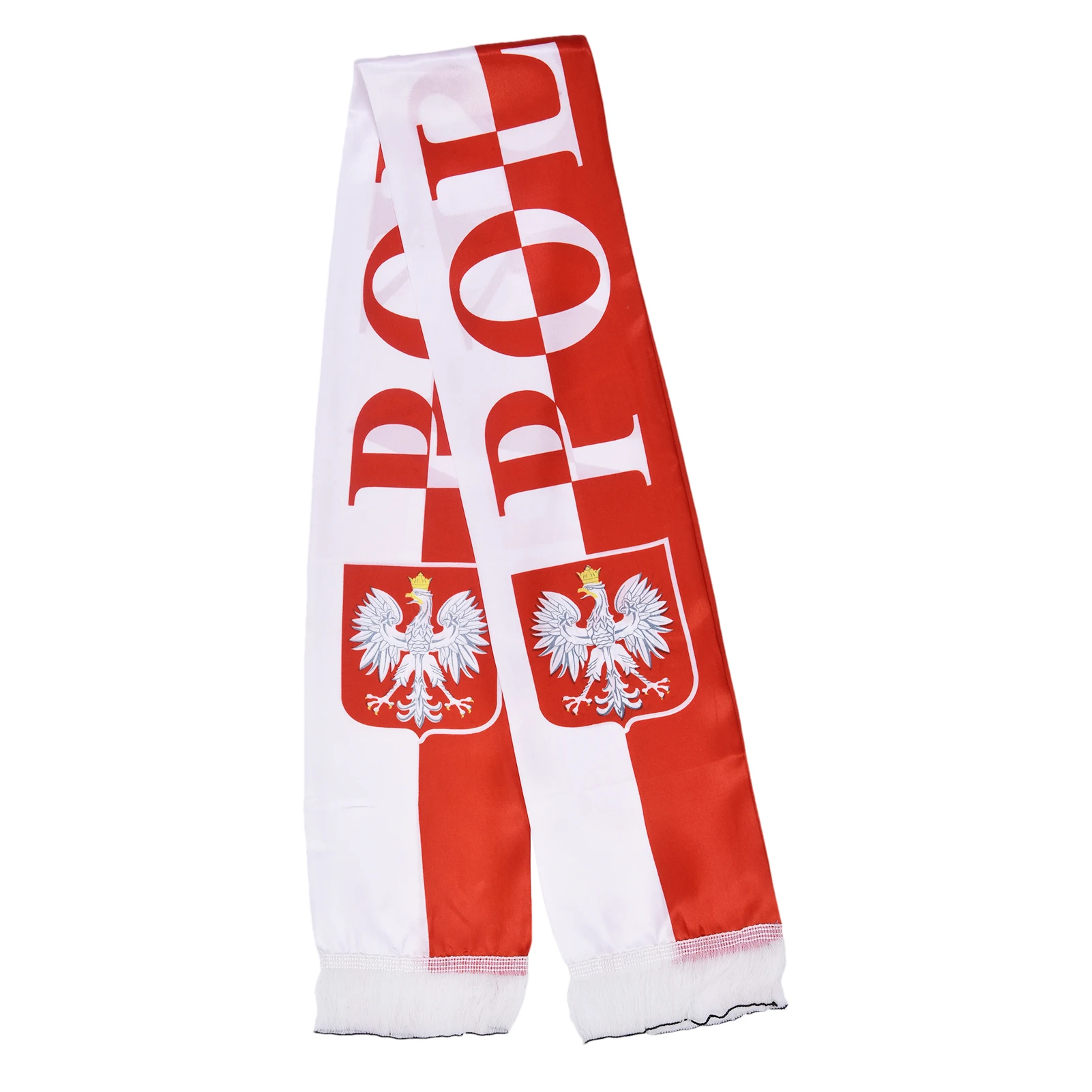 5Pcs 2022 Qatar World Cup Martch Football Scarf For Polish Fans Football Club Soccer Soccer Team Polyester Scarf 135x13cm
5Pcs 2022 Qatar World Cup Martch Football Scarf For Polish Fans Football Club Soccer Soccer Team Polyester Scarf 135x13cm