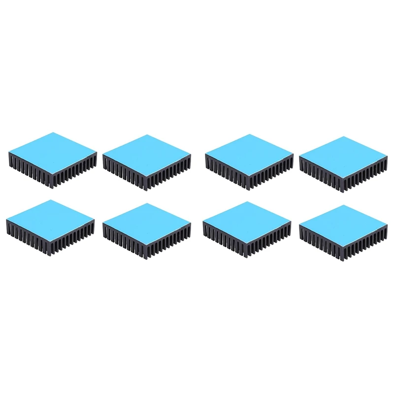 8Pcs 40X40x11mm Aluminum Heatsink Heat Sink Radiator Cooling Cooler For Electronic Chip IC LED With Thermal Conductive 
8Pcs 40X40x11mm Aluminum Heatsink Heat Sink Radiator Cooling Cooler For Electronic Chip IC LED With Thermal Conductive