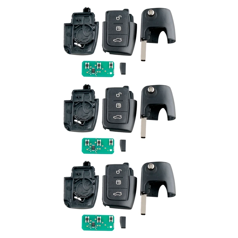 3X Car Smart Remote Key 3 Buttons Fit For Ford Focus Fiesta 2013 Fob Case 433Mhz
3X Car Smart Remote Key 3 Buttons Fit For Ford Focus Fiesta 2013 Fob Case 433Mhz