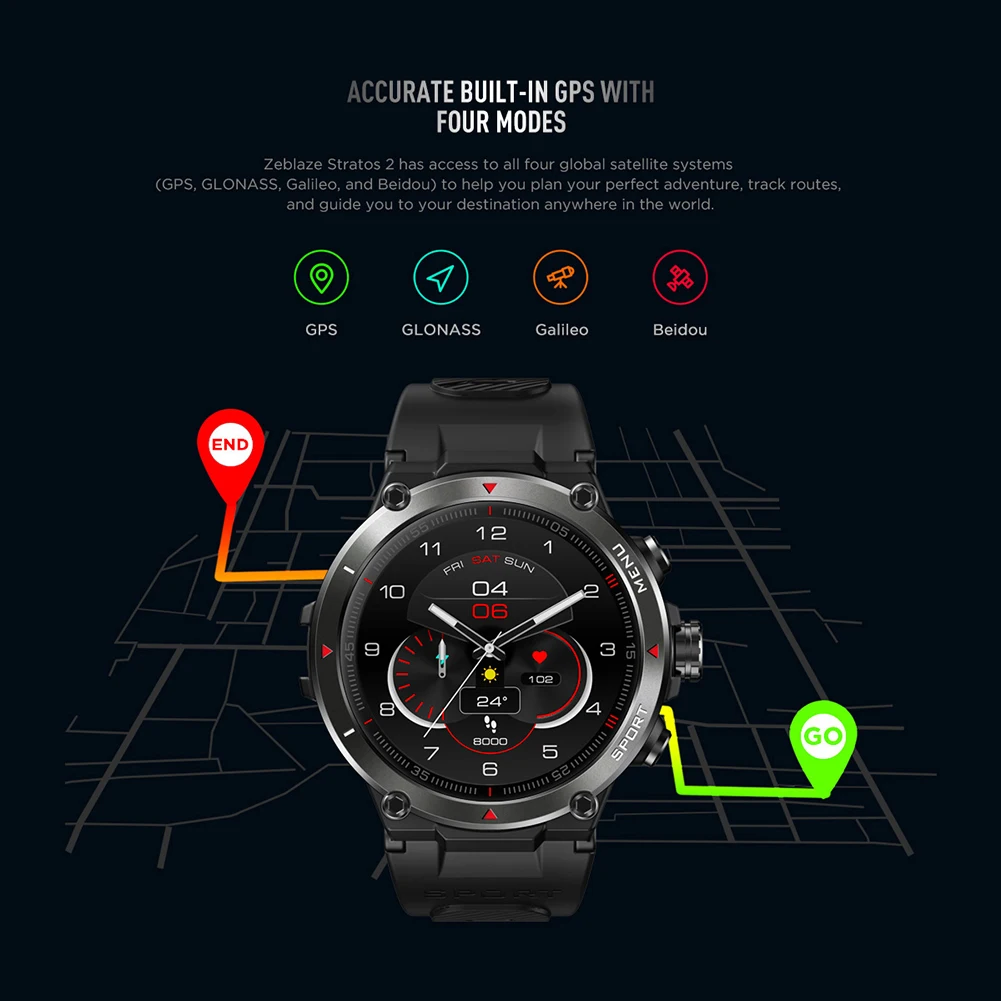 GPS Sport Smart Watch Fitness Tracker Smart Wristwatch Bluetooth-compatible 5.0 Sports Smart Bracelet Waterproof for Android IOS
GPS Sport Smart Watch Fitness Tracker Smart Wristwatch Bluetooth-compatible 5.0 Sports Smart Bracelet Waterproof for Android IOS