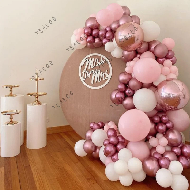 Baby Shower Birthday Party Balloons Graland Arch Decoration Rose Gold Metallic Balon Background Wall For Wedding Decor 
Baby Shower Birthday Party Balloons Graland Arch Decoration Rose Gold Metallic Balon Background Wall For Wedding Decor