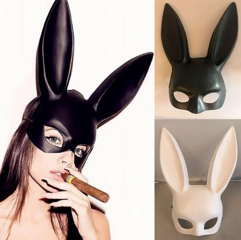 

Rabbit Christmas Mask Bar Masquerade Bunny Girl Ear Mask Halloween Masks Anime Mask Kids Face Shild Party Cosplay Sexy Women