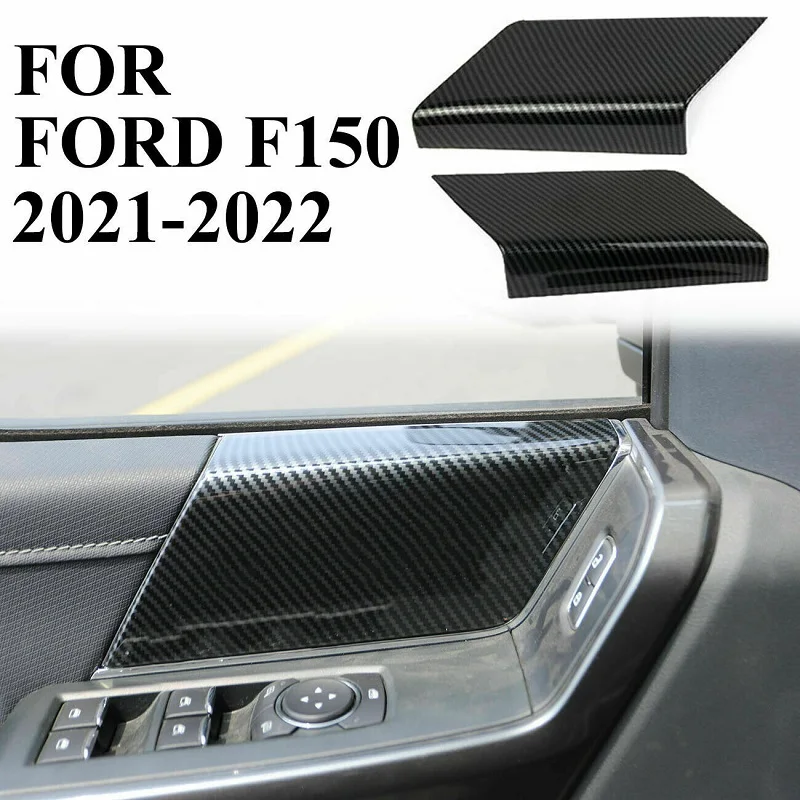 Car Trim Cover For Ford F150 F-150 2021 Carbon Fiber Grain Front Door Panel Handles Cover Trims Car Accessories 
Car Trim Cover For Ford F150 F-150 2021 Carbon Fiber Grain Front Door Panel Handles Cover Trims Car Accessories