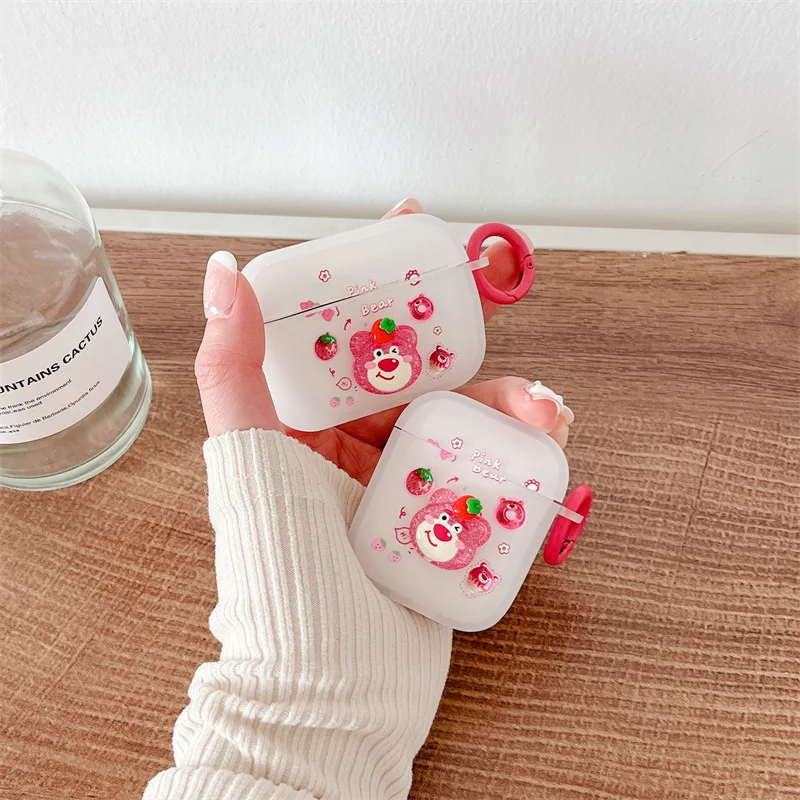 Cartoon Strawberry Cute 3D Bear Case for Apple AirPods 1 2 3 Pro Cases Cover IPhone Bluetooth Earbuds Earphone Air Pod Pods Case
Cartoon Strawberry Cute 3D Bear Case for Apple AirPods 1 2 3 Pro Cases Cover IPhone Bluetooth Earbuds Earphone Air Pod Pods Case