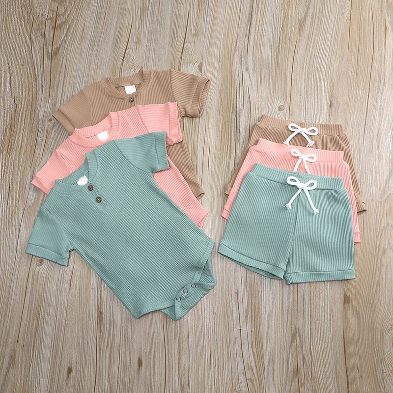 Повседневные комплекты одежды для маленьких мальчиков; Однотонные комплекты для маленьких девочек; Хлопковые топы с короткими рукавами + ш...
Повседневные комплекты одежды для маленьких мальчиков; Однотонные комплекты для маленьких девочек; Хлопковые топы с короткими рукавами + ш...