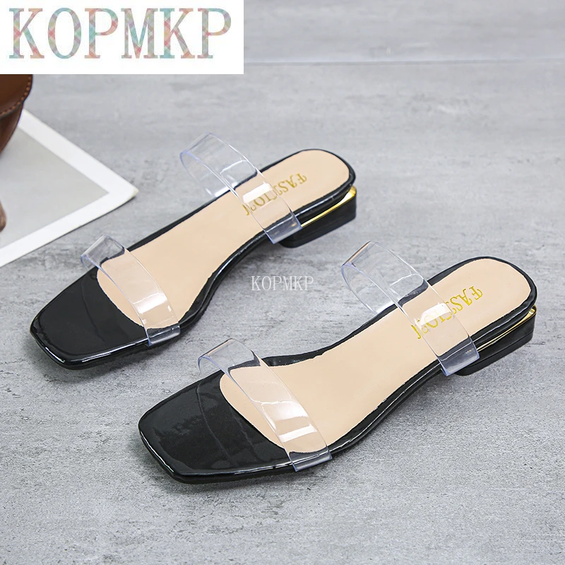 2022 New Women Sandals Summer Slip-On High Heel Women Beach Slippers Transparent PVC Sandals Square Toe Slides Size 36-43
2022 New Women Sandals Summer Slip-On High Heel Women Beach Slippers Transparent PVC Sandals Square Toe Slides Size 36-43