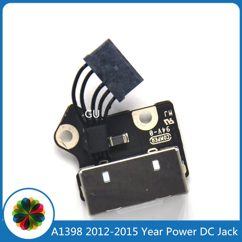 

Оригинальный разъем питания постоянного тока A1398, 2012, 2013, 2014, 2015 год, зарядный порт для Macbook Pro Retina, 15 дюймов, 820-3109-A