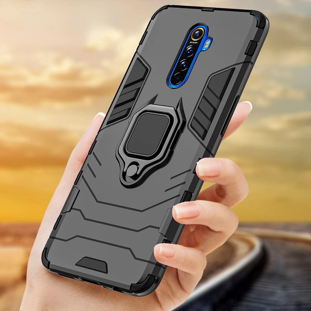 

Shockproof Case for Realme X2 Pro XT 5 6 Pro 3 X50 C2 Phone Back Cover for OPPO F11 Pro A9 A5 2020 A52 Reno 3 2 Z K1 A1K