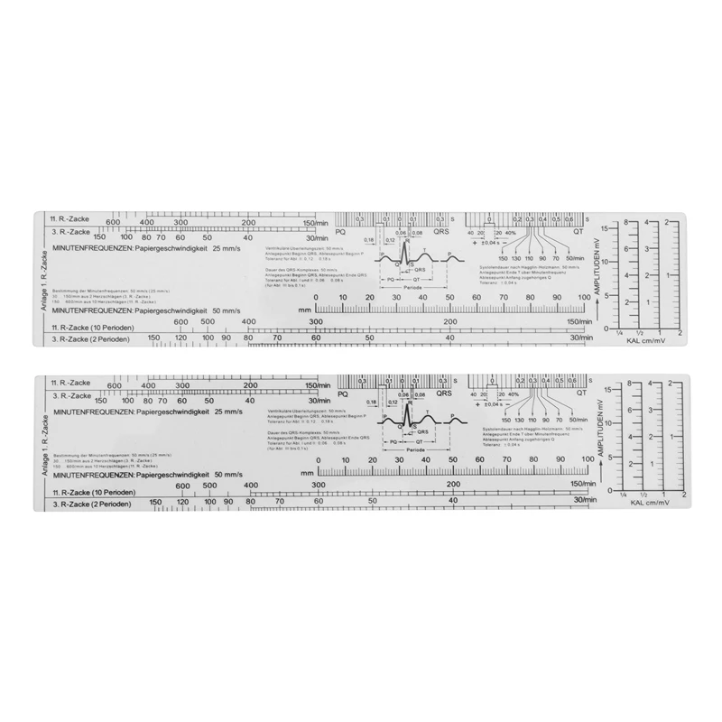 Essential EKG Ruler Pocketcard In English
Essential EKG Ruler Pocketcard In English