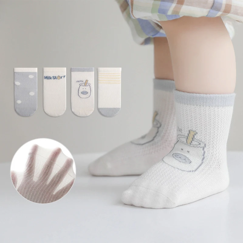 Warmom 4 Pairs Children Cotton Socks Boy Girl Baby Cute Cartoon Breathable Mesh Socks For 1-5 Years Children Summer Fashion Kids
Warmom 4 Pairs Children Cotton Socks Boy Girl Baby Cute Cartoon Breathable Mesh Socks For 1-5 Years Children Summer Fashion Kids