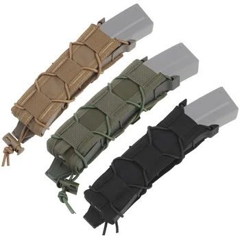 Tactical Molle MP5 MP7 Magazine Pouch MOLLE Open Mag Pouch Carrier Airsoft Pistol 9mm Long Magazine Holster Hunting Accessories