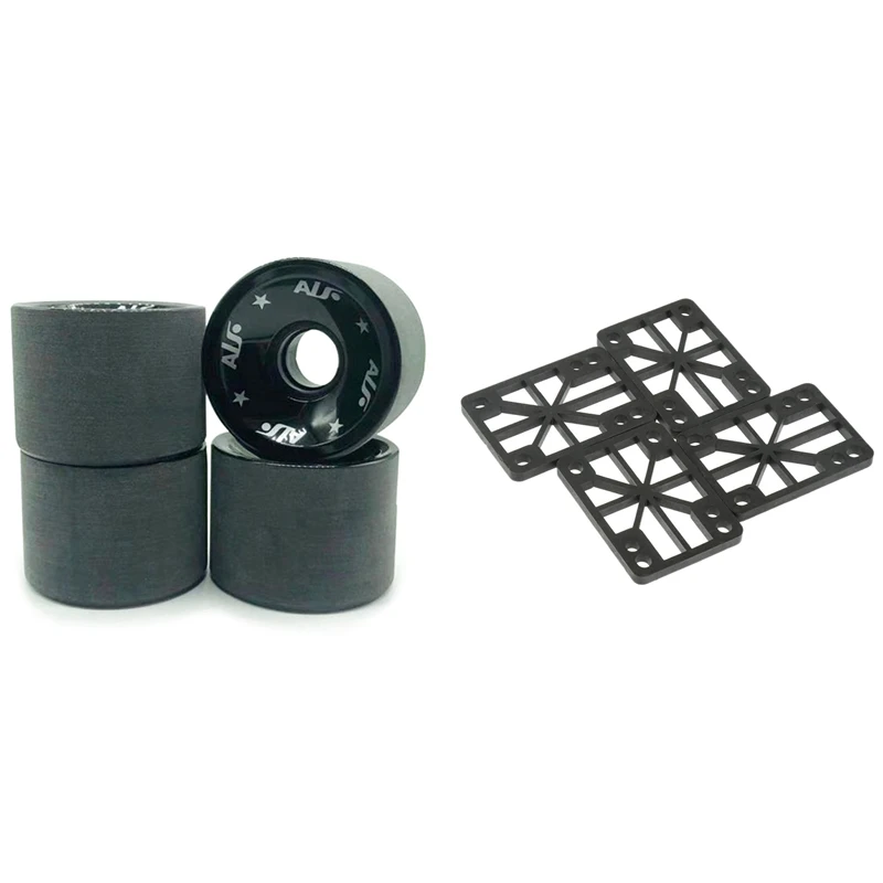 4Pcs 6mm Durable Skateboard Shock Pads Risers & 4x 80A Frosted Big Wheel Slide Pulley Pouring Wheel Long Board Wheels
4Pcs 6mm Durable Skateboard Shock Pads Risers & 4x 80A Frosted Big Wheel Slide Pulley Pouring Wheel Long Board Wheels