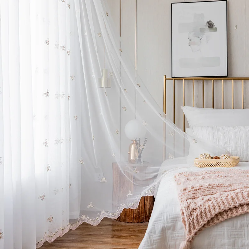 Translucent Curtains for Living Dining Room Bedroom Simple Pastoral Literature Art Small Balcony Exquisite Embroidered Window
Translucent Curtains for Living Dining Room Bedroom Simple Pastoral Literature Art Small Balcony Exquisite Embroidered Window
