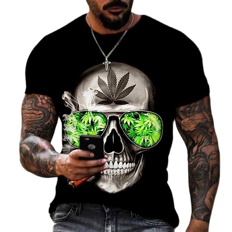 Humor Skull Head Funny Art 3D Print Men's T-shirts Fashion Skeleton Round Neck Short Sleeve Loose Oversized T Shirt For Men 6XL
Humor Skull Head Funny Art 3D Print Men's T-shirts Fashion Skeleton Round Neck Short Sleeve Loose Oversized T Shirt For Men 6XL