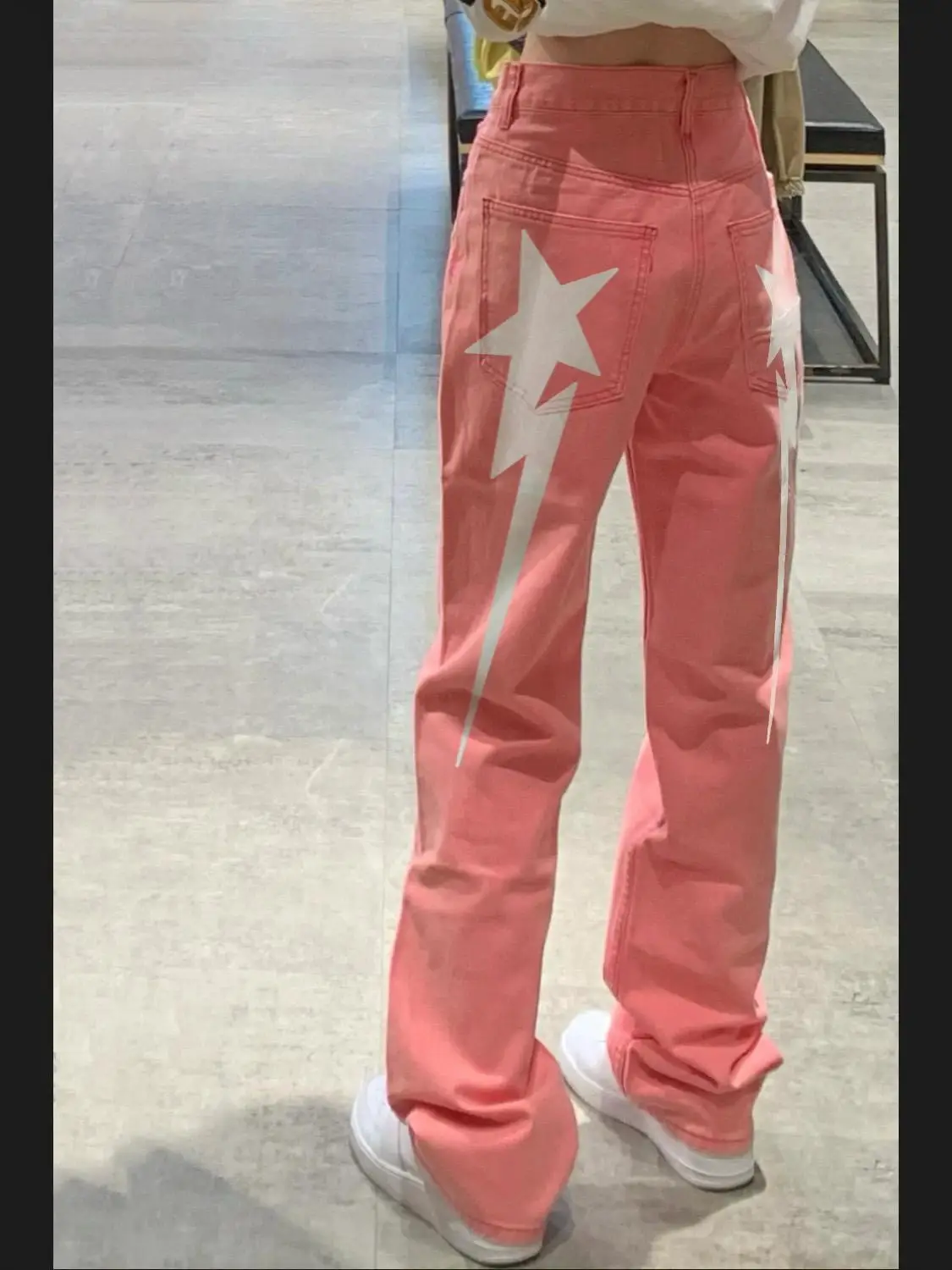 Women's Bottoms Pink Vintage Jeans Fashion High Waist Baggy Washed Straight Pants Street Mopping Denim Trouser Ladies Summer
Women's Bottoms Pink Vintage Jeans Fashion High Waist Baggy Washed Straight Pants Street Mopping Denim Trouser Ladies Summer