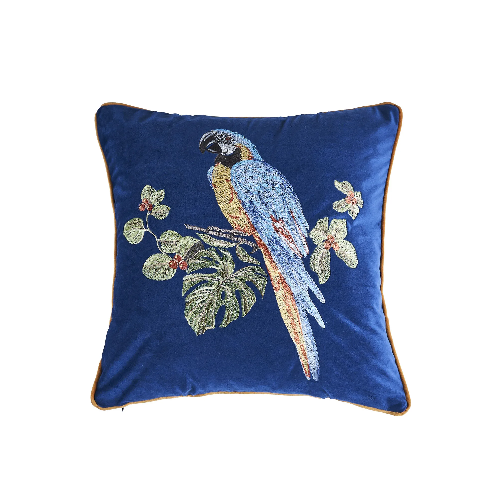 Плюшевая наволочка с вышивкой попугая и леопарда
Плюшевая наволочка с вышивкой попугая и леопарда