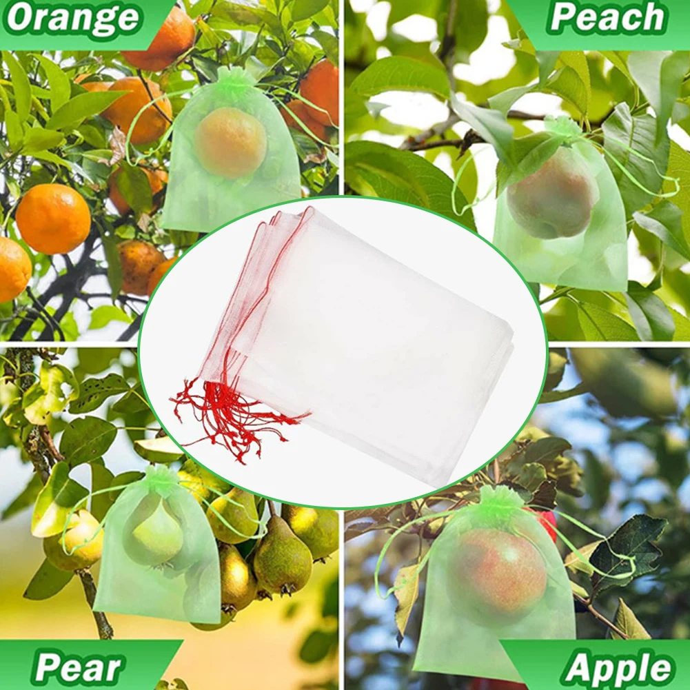 50Pcs Fruit Protection Bag With Drawstring Pest Contro Plants Anti-Bird Mesh Bags For Protecting Plant Flower Garden Tools
50Pcs Fruit Protection Bag With Drawstring Pest Contro Plants Anti-Bird Mesh Bags For Protecting Plant Flower Garden Tools