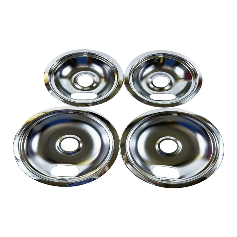 4 PCS Range Drip Pans For Electric Stove As Shown Metal For W10196406, W10196405 Drip Pans(2Pcs 6Inch And 2Pcs 8Inch)
4 PCS Range Drip Pans For Electric Stove As Shown Metal For W10196406, W10196405 Drip Pans(2Pcs 6Inch And 2Pcs 8Inch)
