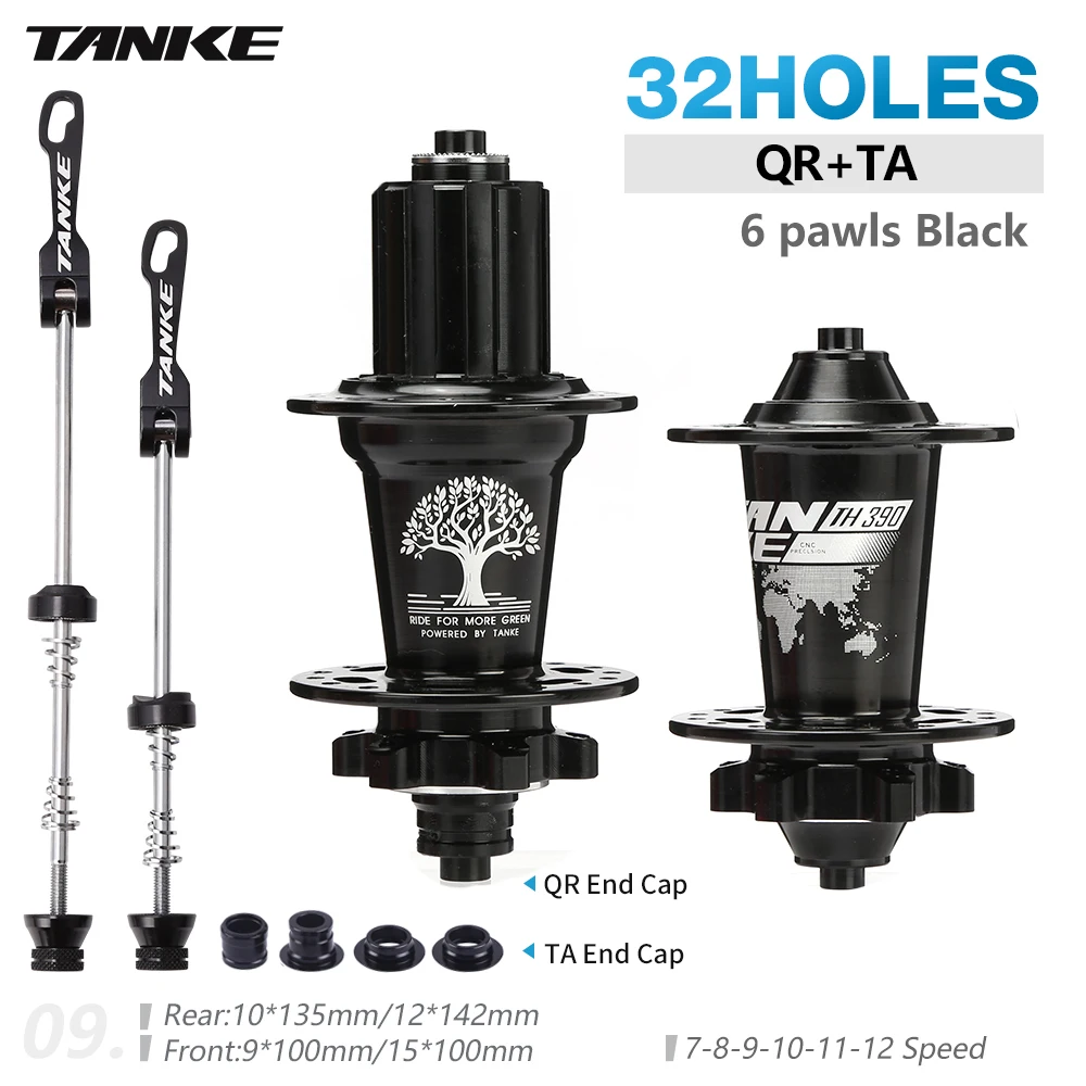 TANKE 32 holes MTB bike hub 6 pawls 6 bearing 120 clicks cassette flywheel 7-12 speed 6 nail disc brake hubs bicycle parts
TANKE 32 holes MTB bike hub 6 pawls 6 bearing 120 clicks cassette flywheel 7-12 speed 6 nail disc brake hubs bicycle parts
