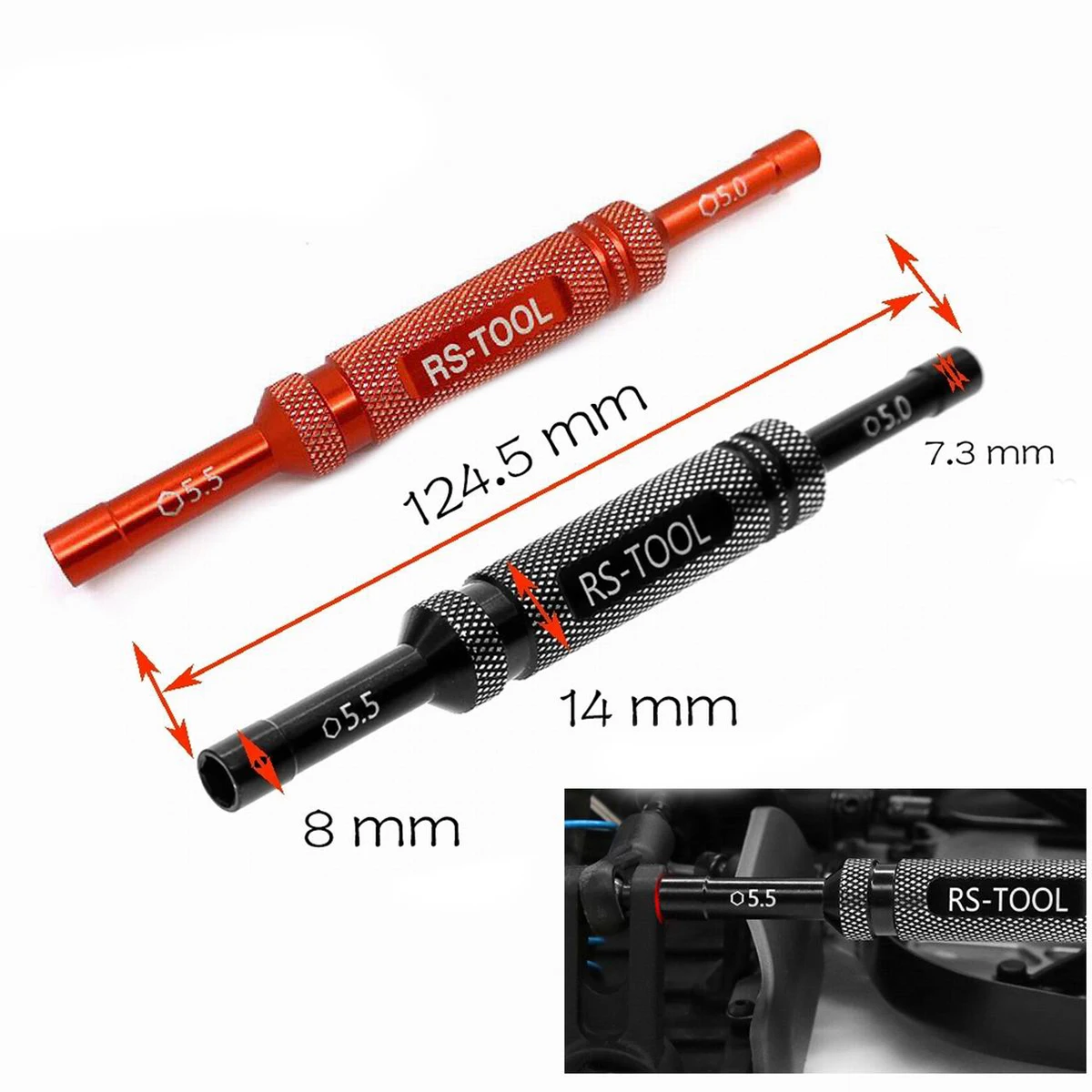 5/5.5 mm Socket Wrench Screw Driver Metal Hex Nut Key Tool Screwdriver Handle For RC Car BoatDrone Quadcopter HUDY 170005
5/5.5 mm Socket Wrench Screw Driver Metal Hex Nut Key Tool Screwdriver Handle For RC Car BoatDrone Quadcopter HUDY 170005