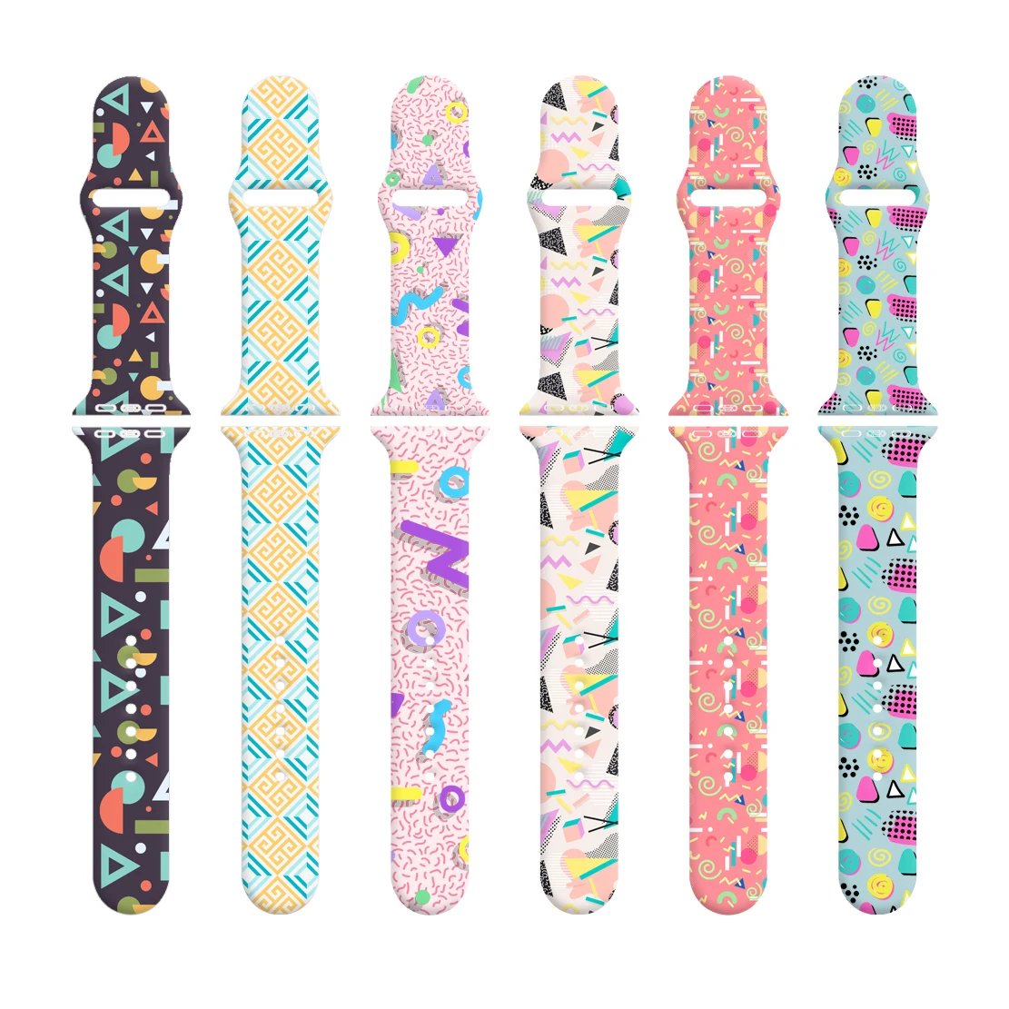 Geometric Pattern Printing Silicone Band for Apple Watch Strap Anti-fall Smartwatch Accessories for iWatch 8 7 6 5 4 3 2 SE
Geometric Pattern Printing Silicone Band for Apple Watch Strap Anti-fall Smartwatch Accessories for iWatch 8 7 6 5 4 3 2 SE