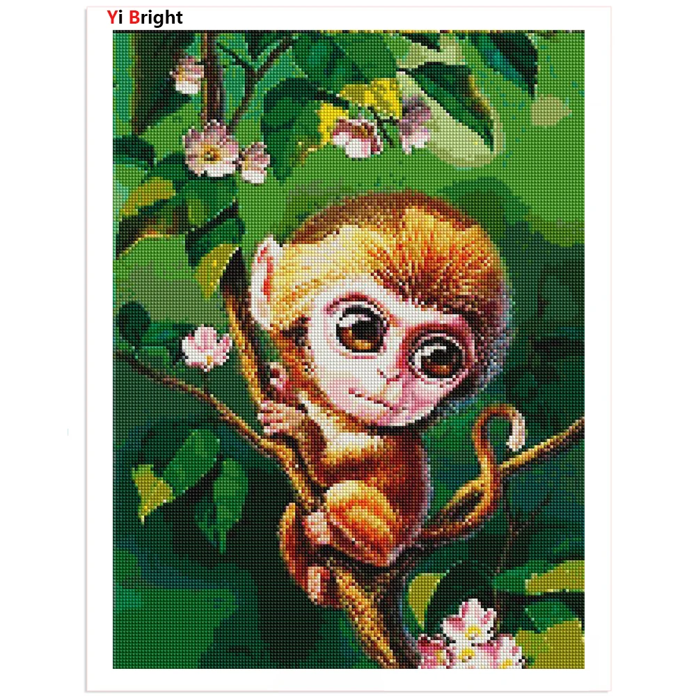 YI BRIGHT Diamond Painting Monkey Full Square Round Diamond Embroidery Animal Cross Stitch Rhinestone Picture Mosaic Home Decor
YI BRIGHT Diamond Painting Monkey Full Square Round Diamond Embroidery Animal Cross Stitch Rhinestone Picture Mosaic Home Decor