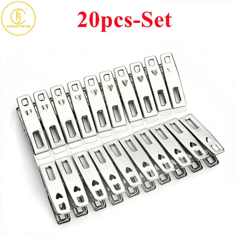 Family 20pcs/set Stainless Steel Beach Towel Clips Household Windproof Clothes Hanging Peg Quilt Clamp Holder for Beach Chair
Family 20pcs/set Stainless Steel Beach Towel Clips Household Windproof Clothes Hanging Peg Quilt Clamp Holder for Beach Chair
