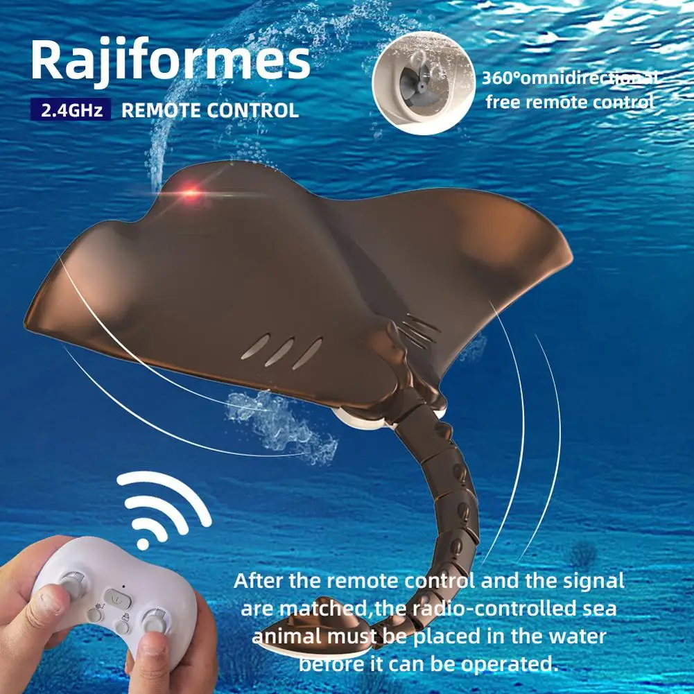 2.4g Remote Control Boat Simulation Manta Fish Long Battery Life Underwater Remote Control Toys With Light Drop Shipping
2.4g Remote Control Boat Simulation Manta Fish Long Battery Life Underwater Remote Control Toys With Light Drop Shipping