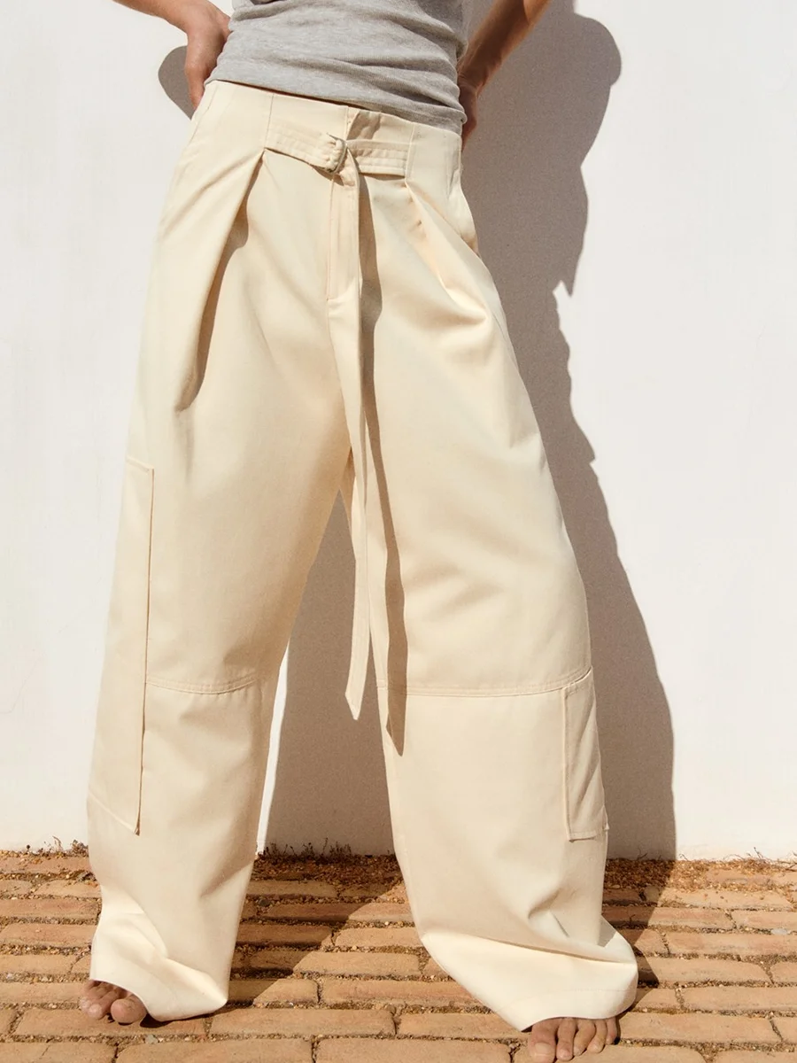Patchwork Fashion Maxi Pants For Women High Waist Zipper Pleated Straight Female Trousers Streetwear Vintage Ladies Pants Autumn
Patchwork Fashion Maxi Pants For Women High Waist Zipper Pleated Straight Female Trousers Streetwear Vintage Ladies Pants Autumn