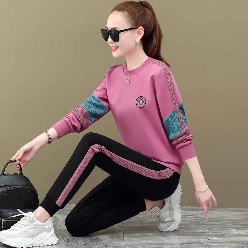 2022 Spring New Fashion Two Piece Sets for Women Round Neck Pullover Sweater Loose Sports Pants Suit Plus Size
2022 Spring New Fashion Two Piece Sets for Women Round Neck Pullover Sweater Loose Sports Pants Suit Plus Size