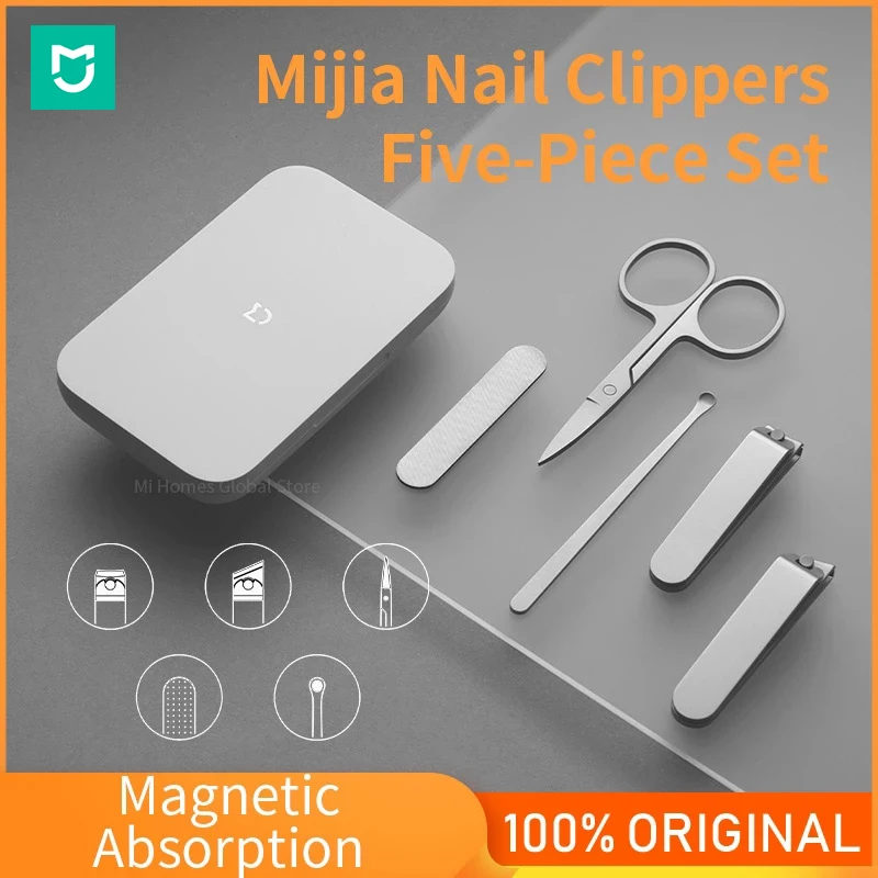 Xiaomi Mijia Stainless Steel Nail Clippers Set Trimmer Pedicure Care Clippers Earpick Nail File Professional Beauty Tools
Xiaomi Mijia Stainless Steel Nail Clippers Set Trimmer Pedicure Care Clippers Earpick Nail File Professional Beauty Tools