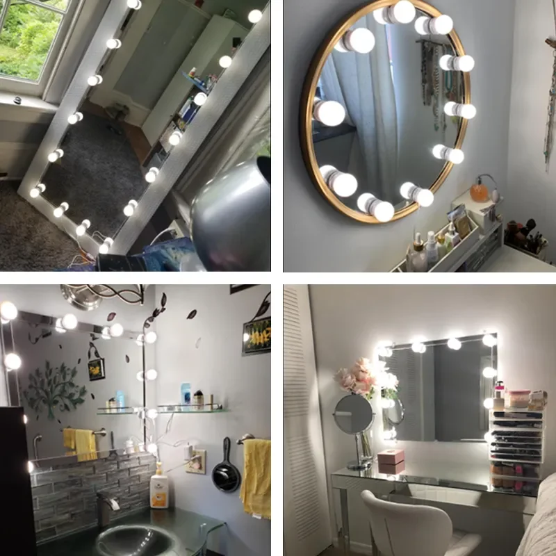 NEW LED Make up Mirror Light Bulbs USB Vanity Makeup Mirror Lights Bathroom Dressing Table Lighting Dimmable LED Wall Lamp
NEW LED Make up Mirror Light Bulbs USB Vanity Makeup Mirror Lights Bathroom Dressing Table Lighting Dimmable LED Wall Lamp