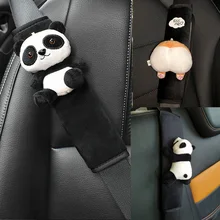 1pc Cute Cartoon Toy Animal Car Seatbelt Cover Seat Belt Harness Cushion Auto Shoulder Strap Protector Pad for Children/ Kids