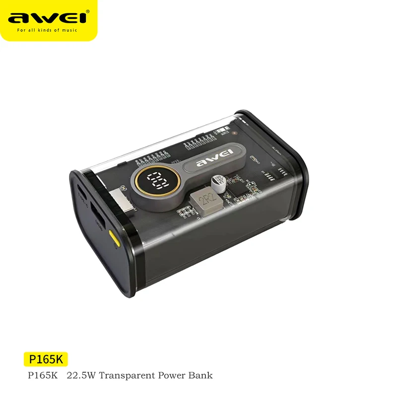 Awei P165K PD 20W Fast Charging Wireless Power Bank 10000mAh Portable Powerbank Battery Charger For iPhone 14 13 12 Pro Xiaomi
Awei P165K PD 20W Fast Charging Wireless Power Bank 10000mAh Portable Powerbank Battery Charger For iPhone 14 13 12 Pro Xiaomi