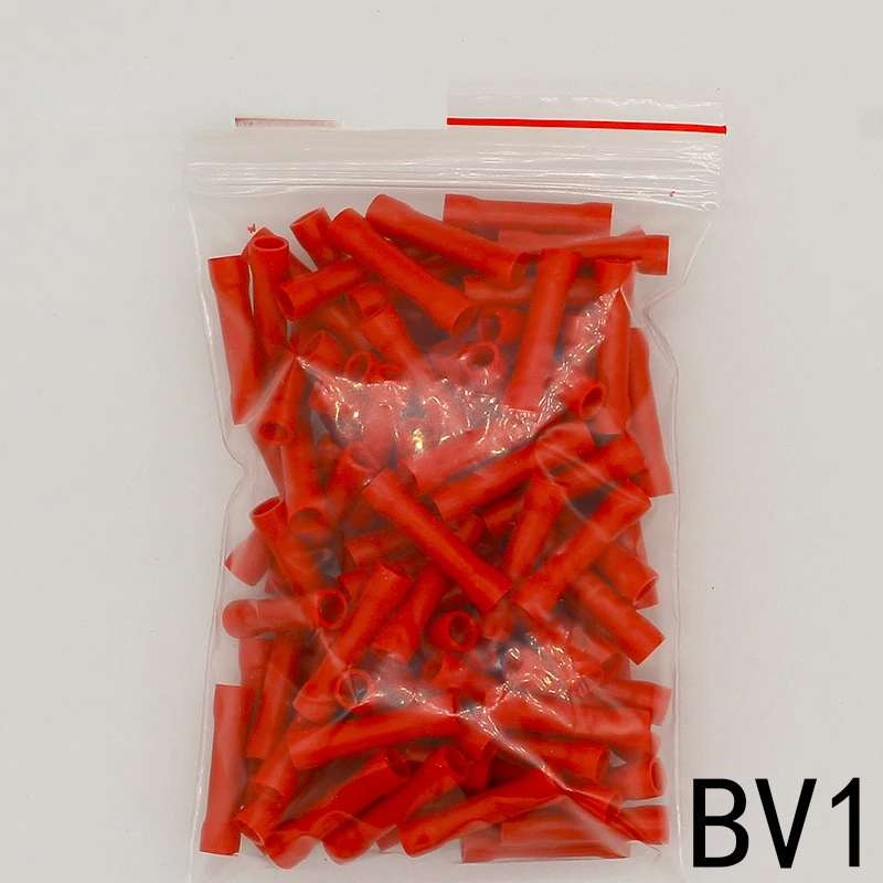 BV1 BV1.25 Full Insulating Wire Connector wire connector Butt Connectors Crimp Electrical Wire Splice Terminal 100PCS/Pack BV
BV1 BV1.25 Full Insulating Wire Connector wire connector Butt Connectors Crimp Electrical Wire Splice Terminal 100PCS/Pack BV