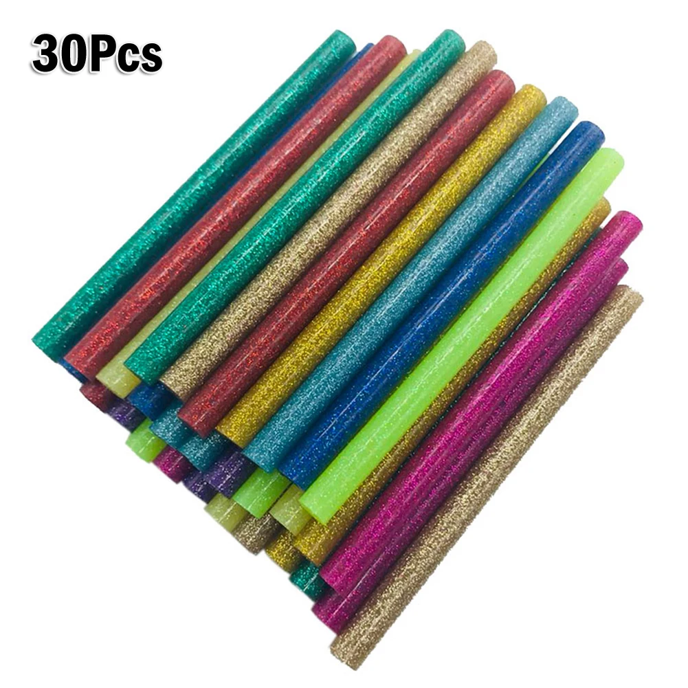 30Pcs/set Colored Hot Melt Glue Sticks 7mm Adhesive Assorted Glitter Glue Sticks Professional For Electric Glue Gun Craft Repair
30Pcs/set Colored Hot Melt Glue Sticks 7mm Adhesive Assorted Glitter Glue Sticks Professional For Electric Glue Gun Craft Repair