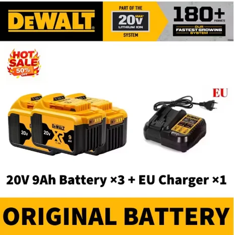Аккумулятор 18650 для Dewalt 20V 9.0Ah Литий-ионный аккумулятор 00В 9.0Ач для электроинструментов, 120Вт, высокомощный, перезаряжаемый, сменный
Аккумулятор 18650 для Dewalt 20V 9.0Ah Литий-ионный аккумулятор 00В 9.0Ач для электроинструментов, 120Вт, высокомощный, перезаряжаемый, сменный