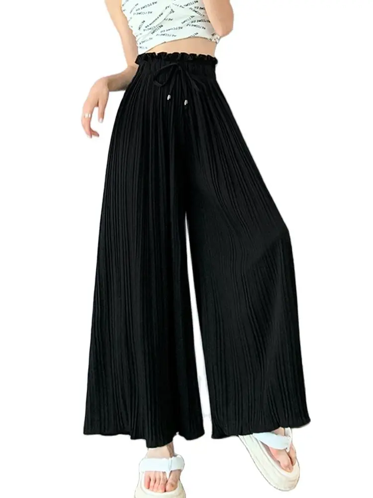 M-6Xl Casual Pants High Waist And Thin Wide Leg Pants Thin Section 2022 Summer New Fashion Women'S Clothing
M-6Xl Casual Pants High Waist And Thin Wide Leg Pants Thin Section 2022 Summer New Fashion Women'S Clothing
