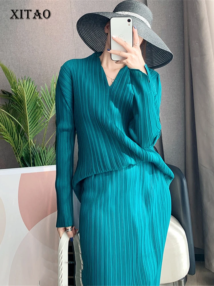 XITAO Knitted T Shirt Fashion Pullover Solid Color Full Sleeve 2022 Autumn Minority Elegant Casual Style Loose Tee WMD7327
XITAO Knitted T Shirt Fashion Pullover Solid Color Full Sleeve 2022 Autumn Minority Elegant Casual Style Loose Tee WMD7327
