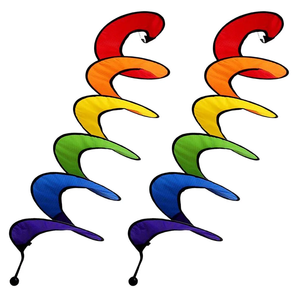 2 Pcs Outdoor Decoration Windsock Portable Rotate Spiral Spinners Ornament Polyester Yard Garden Child
2 Pcs Outdoor Decoration Windsock Portable Rotate Spiral Spinners Ornament Polyester Yard Garden Child